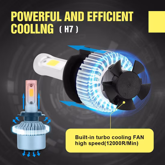 S1 X3 C6 S2 H7 H13 LED Auto Light avec phare de voiture LED 9006 9005 H1 H3 5202 et Kit xénon 3000K H11 ampoule